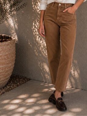 J.Crew Tan Corduroy Straight Leg Pants | Classic Fit | Fall